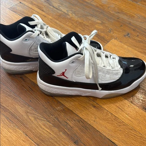 Jordan Black and White Women's Sneakers - Picture 2 of 4